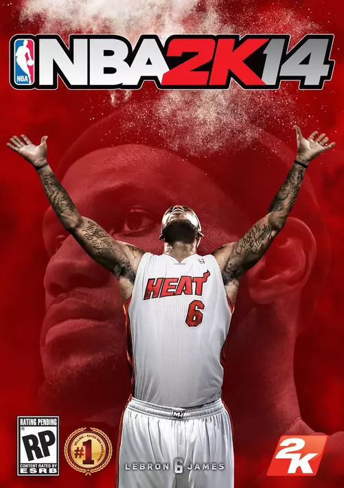 NBA 2K14 cover with Lebron James.